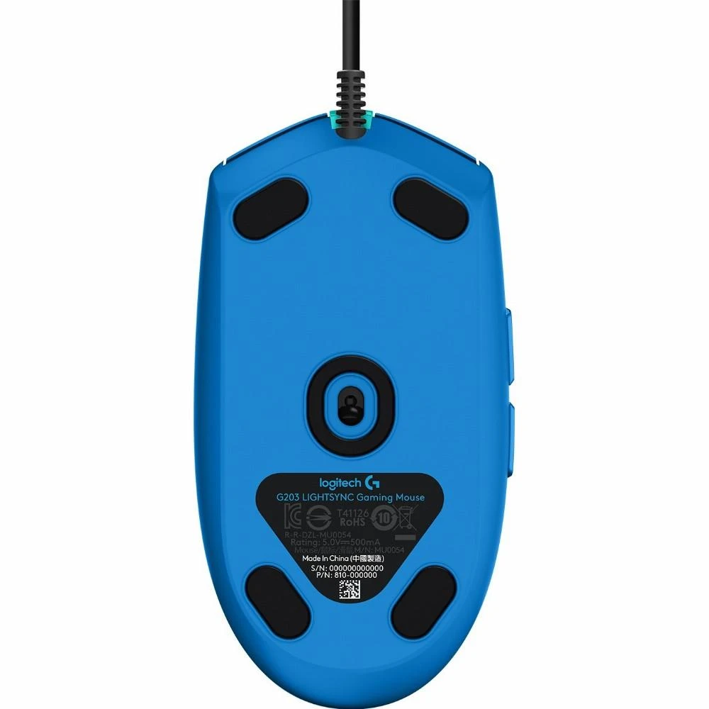 Žaidimų pelė Logitech G203 Lightsync RGB, Mėlyna
