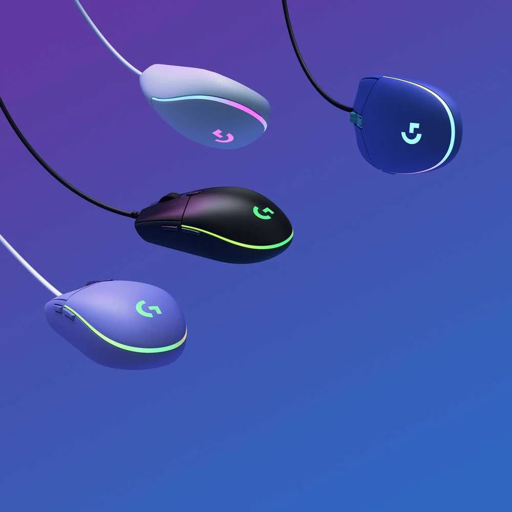 Žaidimų pelė Logitech G203 Lightsync RGB, Mėlyna