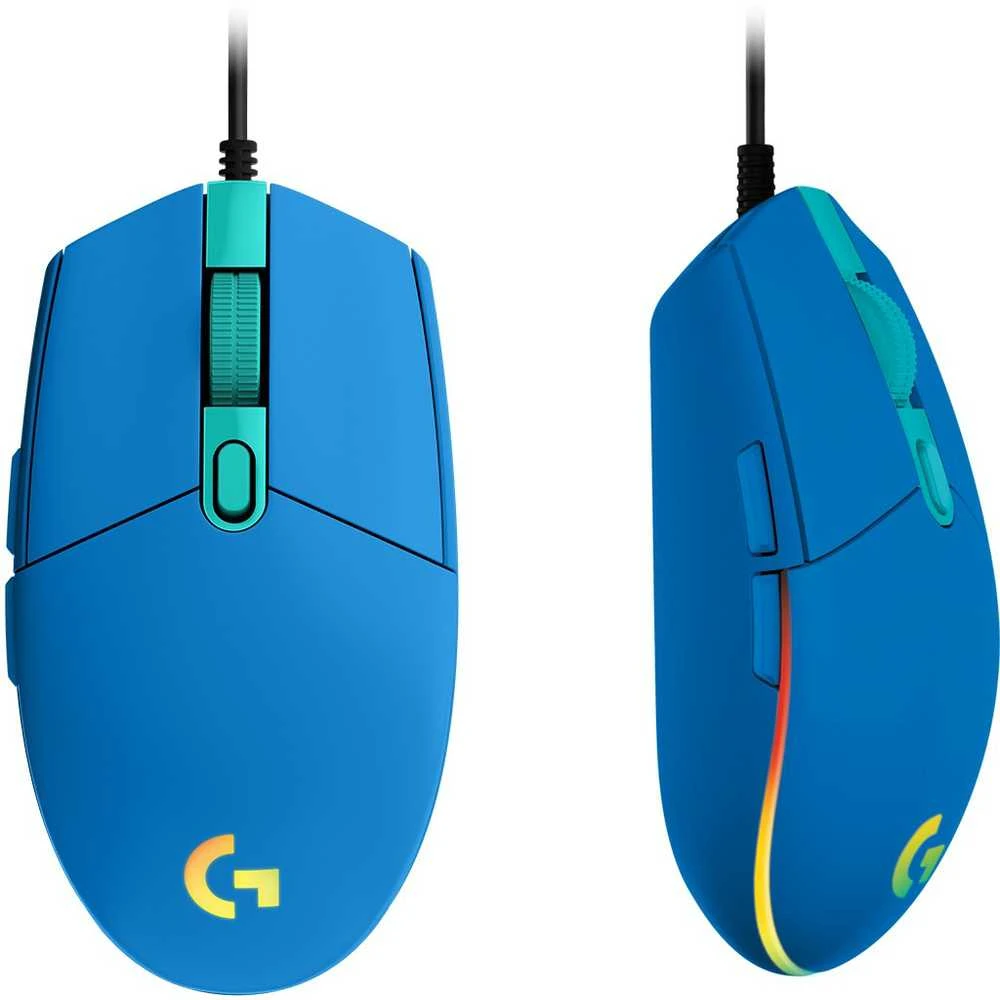 Žaidimų pelė Logitech G203 Lightsync RGB, Mėlyna