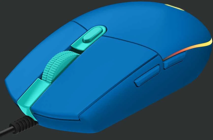 Žaidimų pelė Logitech G203 Lightsync RGB, Mėlyna