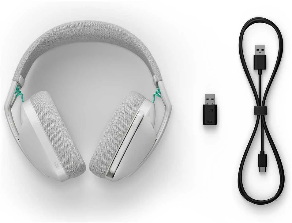 Žaidimų ausinės Logitech G321 baltos spalvos
