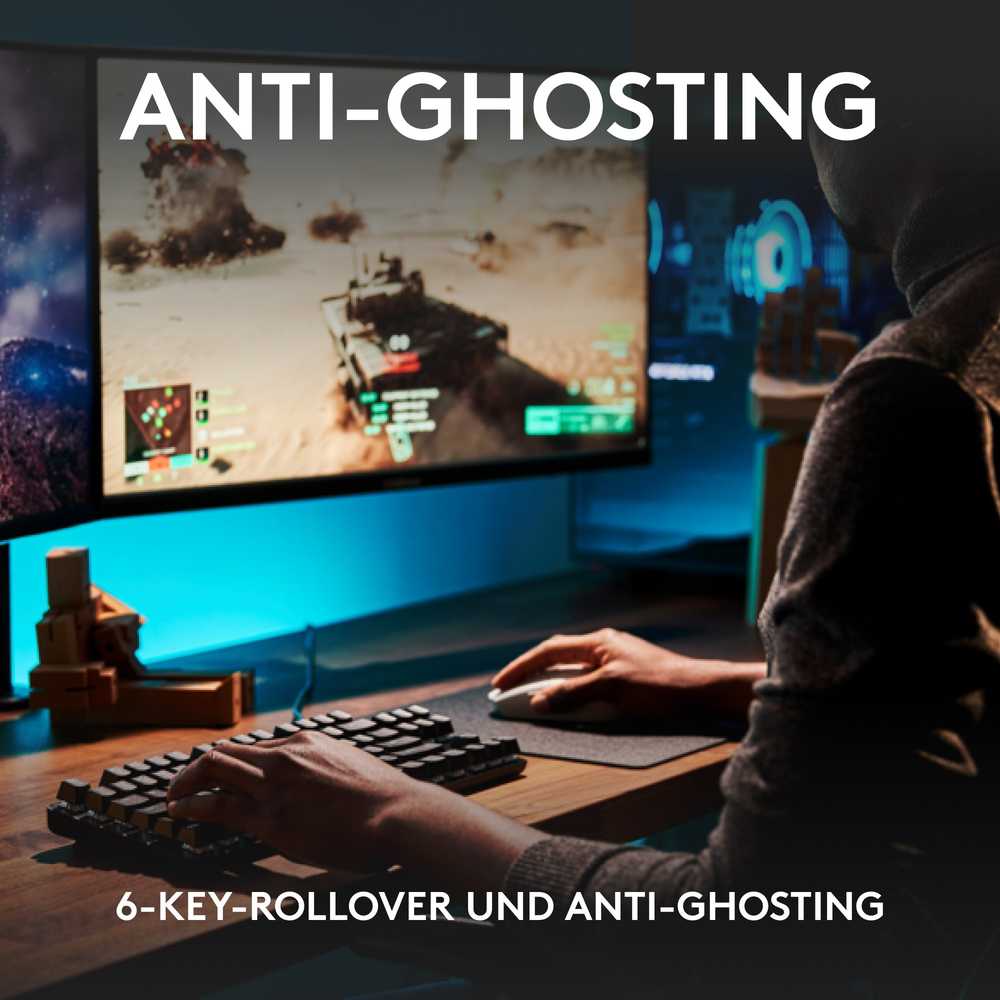 Klaviatūra Logitech G413 TKL SE - Juodas - CH - - CENTRAL