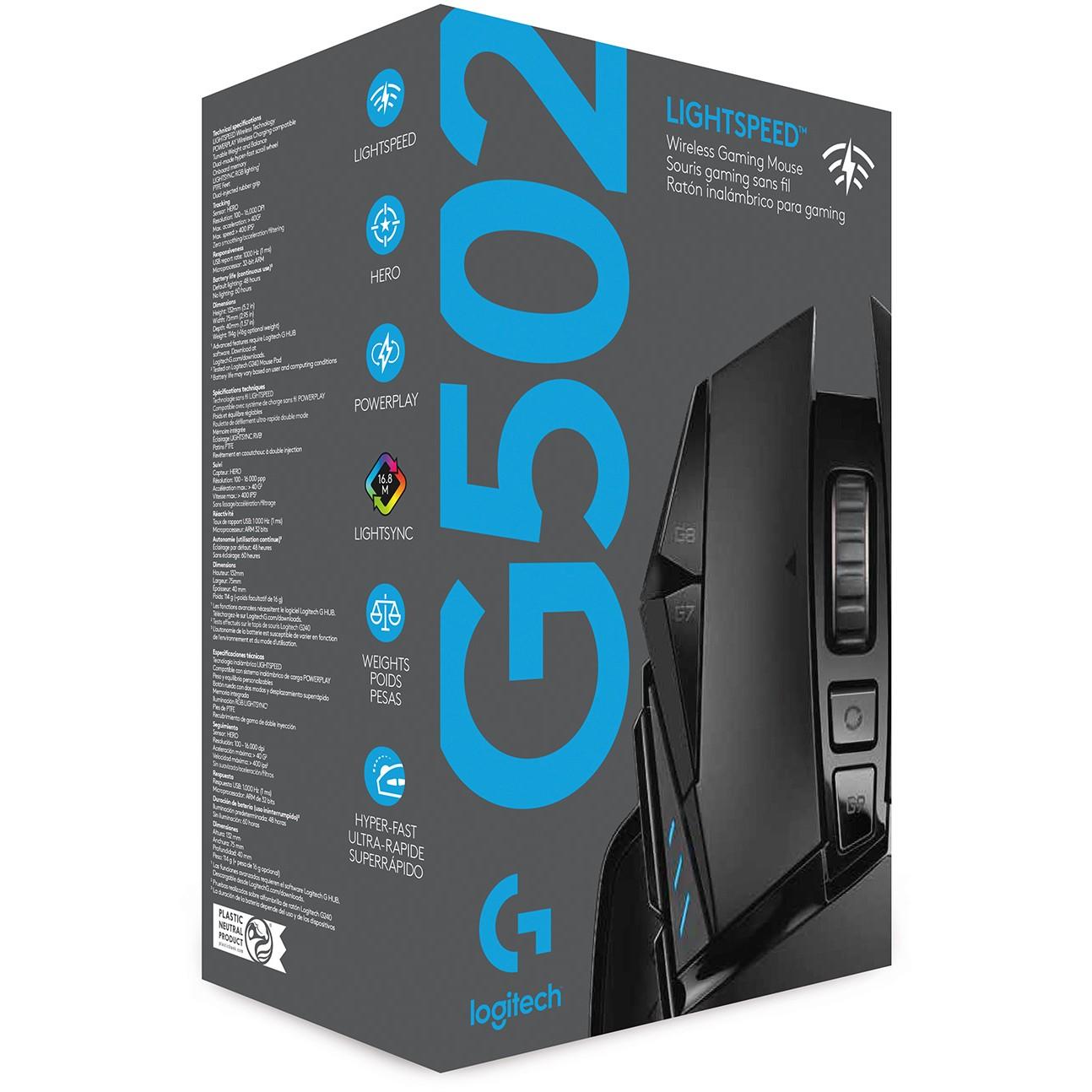 LOGITECH G502 LIGHTSPEED Belaidė pelė žaidimams - EWR2