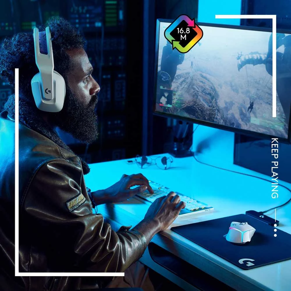 Pelė Logitech G502 X PLUS, balta