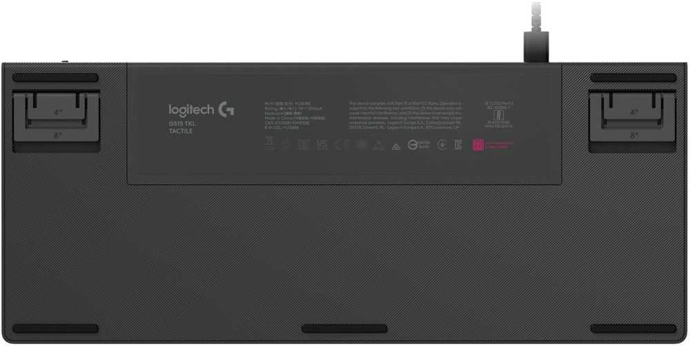 Logitech G515 TKL Klaviatūra su laidu žaidimams Juodas (DE)