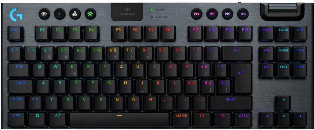 Klaviatūra Logitech G915 X LIGHTSPEED TKL - belaidė G KB- Juodas-CH-EMEA28I-935