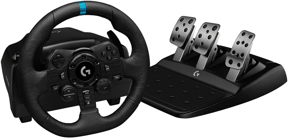 Žaidimų vairas "Logitech G923 trueforce sim racing wheel for PS5, PS4, PC"