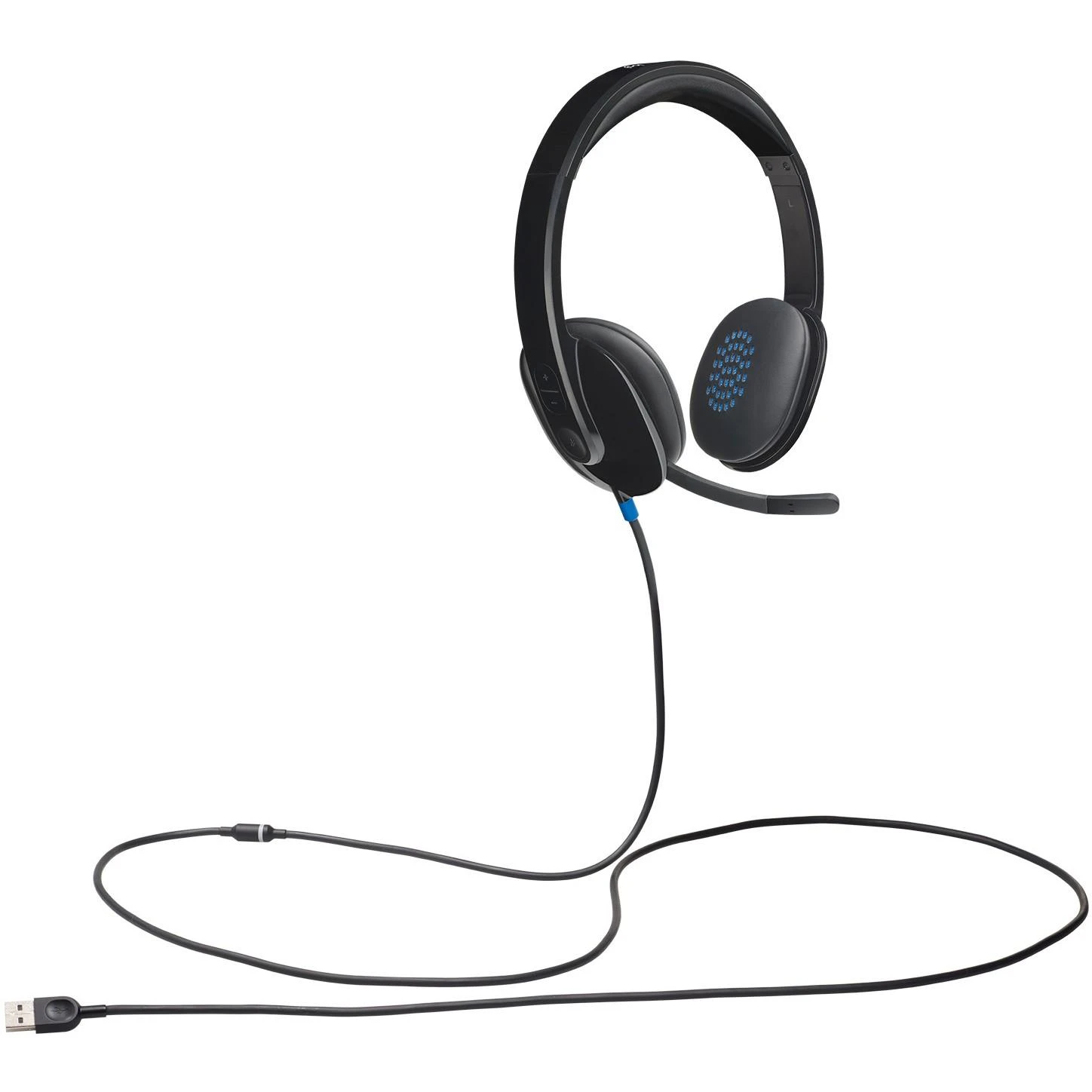 Universalios Ausinės Logitech H540 su USB jungtimi ir triukšmą slopinančiu mikrofonu