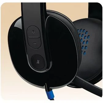 Universalios Ausinės Logitech H540 su USB jungtimi ir triukšmą slopinančiu mikrofonu