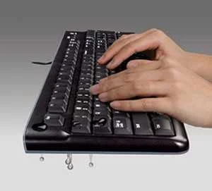 Logitech K120 klaviatūra USB AZERTY Prancūzų Juoda