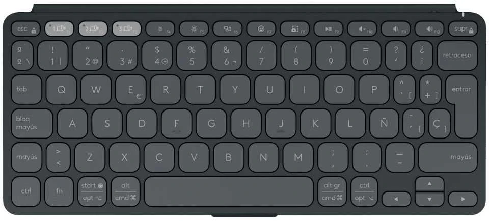 Klaviatūra „Klaviatūra Logitech Logitech“ 920-012964 / „Keys-To-Go 2“ grafito spalvos