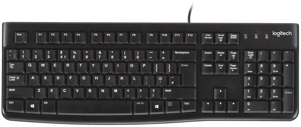 Logitech klaviatūra K120 su laidu, US išdėstymas