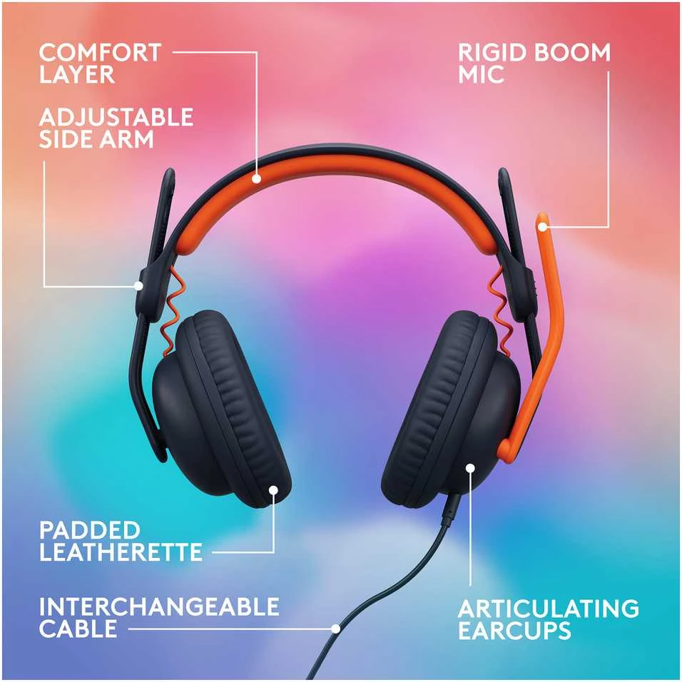 Ausinės Logitech ZONE LEARN - CLASSIC Mėlynas - WW-9006 ANT AUSŲ USB-C