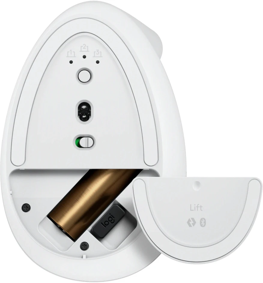 Pelė Logitech Lift, Baltos spalvos