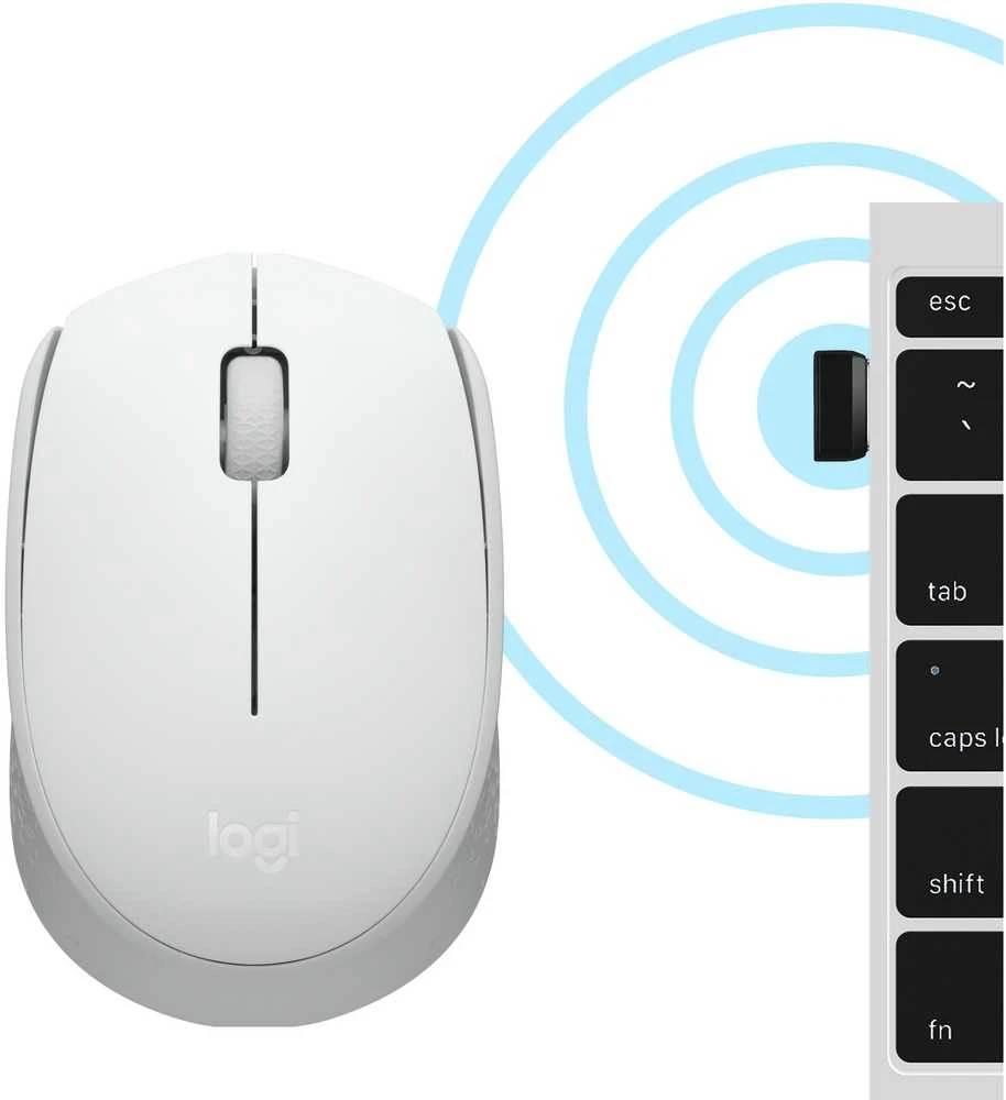 LOGITECH M171 Belaidė pelė - Baltas