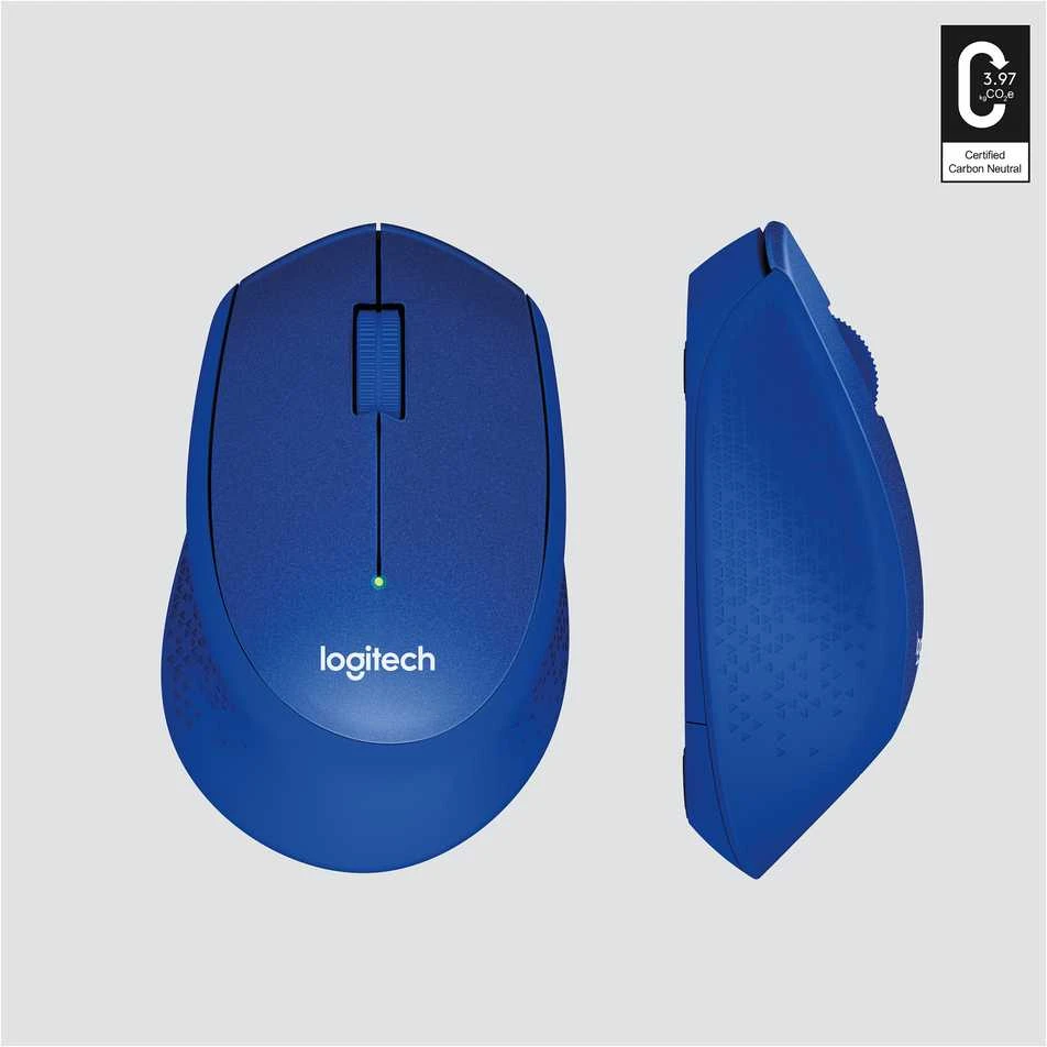 Belaidė pelė Logitech M330 Silent Plus, Mėlyna