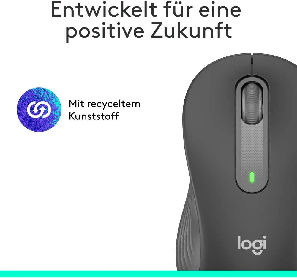 Tyli belaidė pelė Logitech M220, Juoda