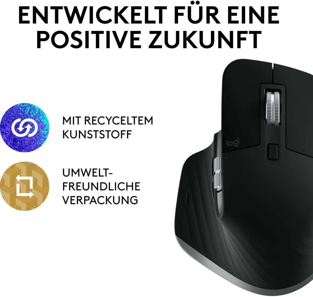 Belaidė pelė Logitech MX Master 3S for Mac, pilkos spalvos