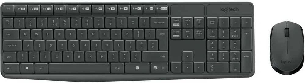 Logitech MK235 Belaidė Klaviatūra ir pelė - Pilkas-CZE-2.4GHZ-INTNL