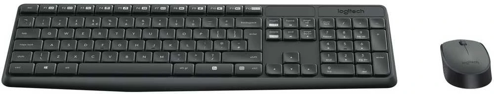 Logitech MK235 Belaidė Klaviatūra ir pelė - Pilkas-HUN-2.4GHZ-INTNL