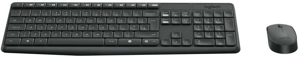 Logitech MK235 Belaidė Klaviatūra ir pelė - Pilkas-CZE-2.4GHZ-INTNL
