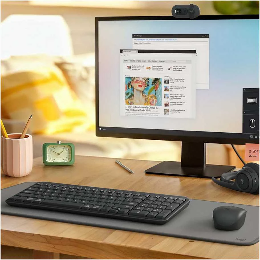 Klaviatūra Logitech MK250 - GRAPHITE - DEU - CENTRAL-419