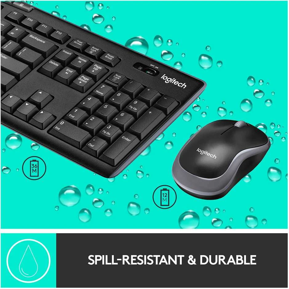 Klaviatūra Logitech WIRELESS DESKTOP MK270 - SWISS LAYOUT
