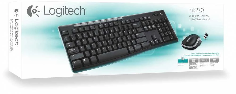 Klaviatūra ir pelė Logitech MK270 (920-004513)