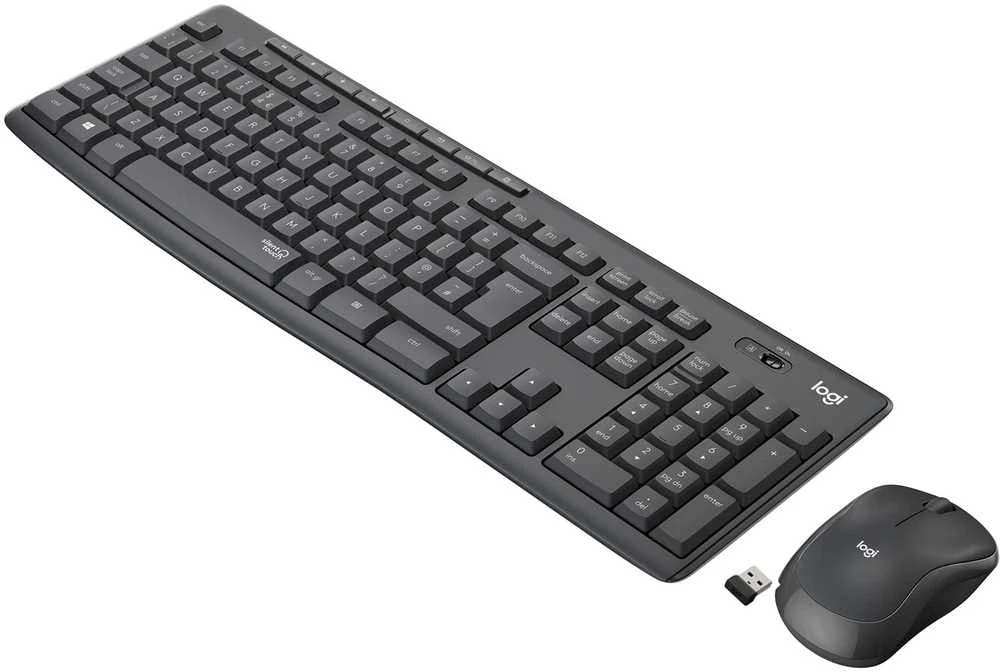 Klaviatūra Logitech MK295 TYLUS BELAIDIS KOMPLEKTAS – GRAFITO – NLB – INTNL
