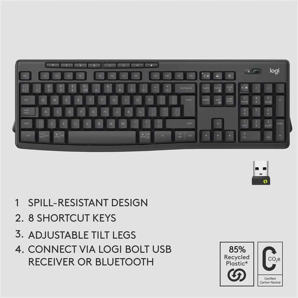 Klaviatūra Logitech MK370 Combo verslui