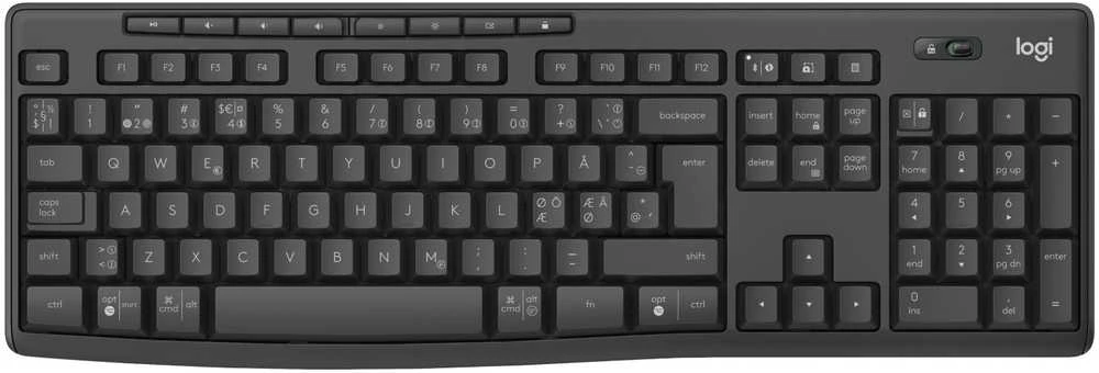 Klaviatūra ir pelė kits LOGITECH MK370 Combo verslui Wireless (Logi Bolt/Bluetooth LE) QWERTY Nordic Graphite