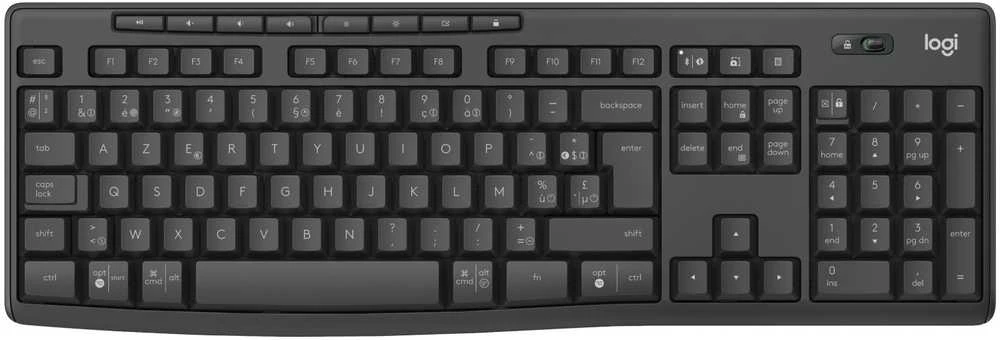 Klaviatūra „Logitech MK370 Combo“ verslui, belaidis, „Bluetooth“, membraninis, AZERTY, grafitas, pridedama pelė