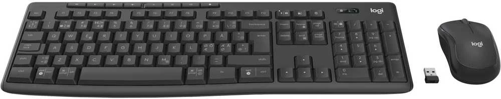 Klaviatūra ir pelė kits LOGITECH MK370 Combo verslui Wireless (Logi Bolt/Bluetooth LE) QWERTY Nordic Graphite