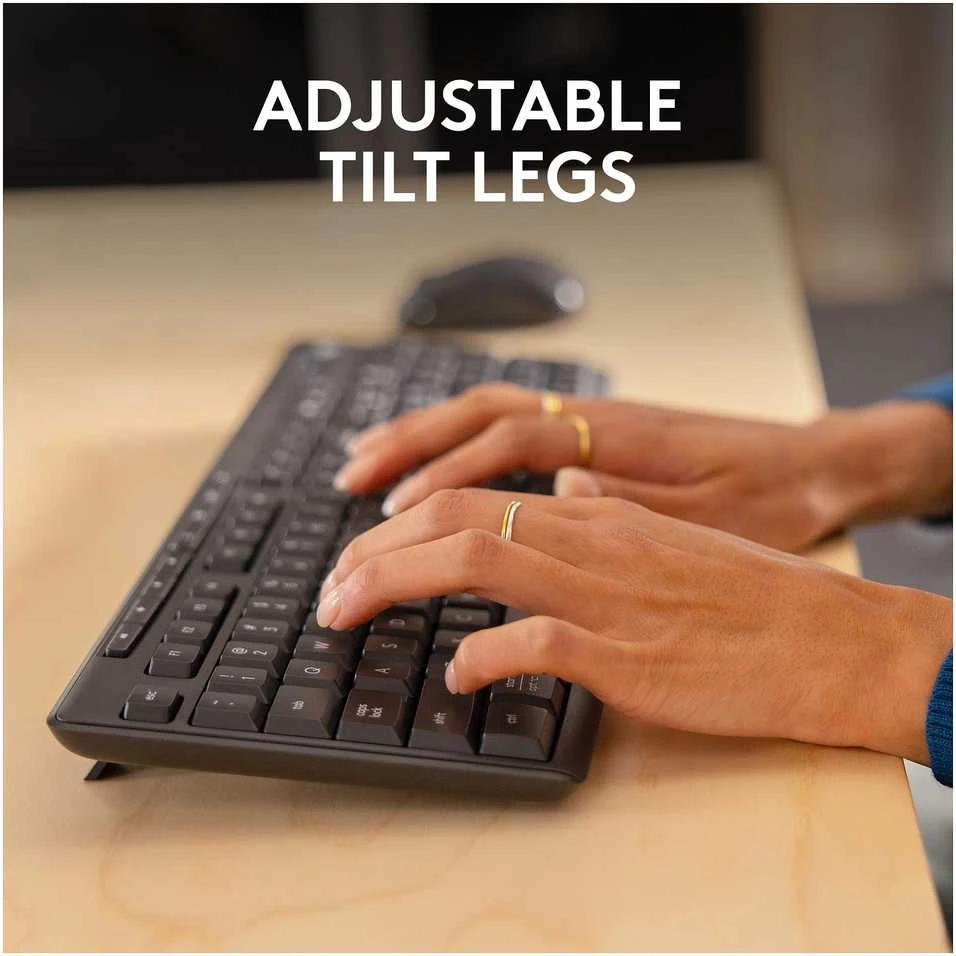 Klaviatūra „Logitech MK370 Combo“ verslui, belaidis, „Bluetooth“, membraninis, AZERTY, grafitas, pridedama pelė