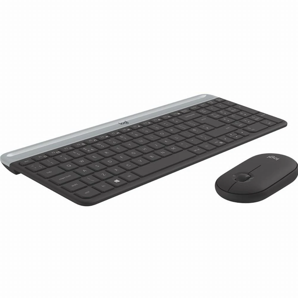Logitech MK470 Slim Wireless Combo, belaidė klaviatūra ir pelė, DE išdėstymas, Grafito spalvos