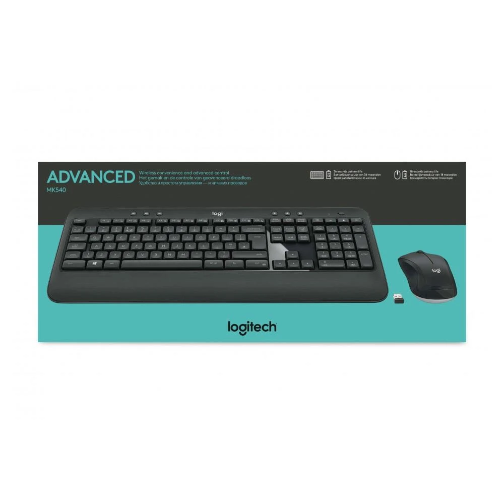 Belaidis pelės ir klaviatūros rinkinys Logitech MK540 Advanced, išdėstymas: Vokiečių (Qwertz)