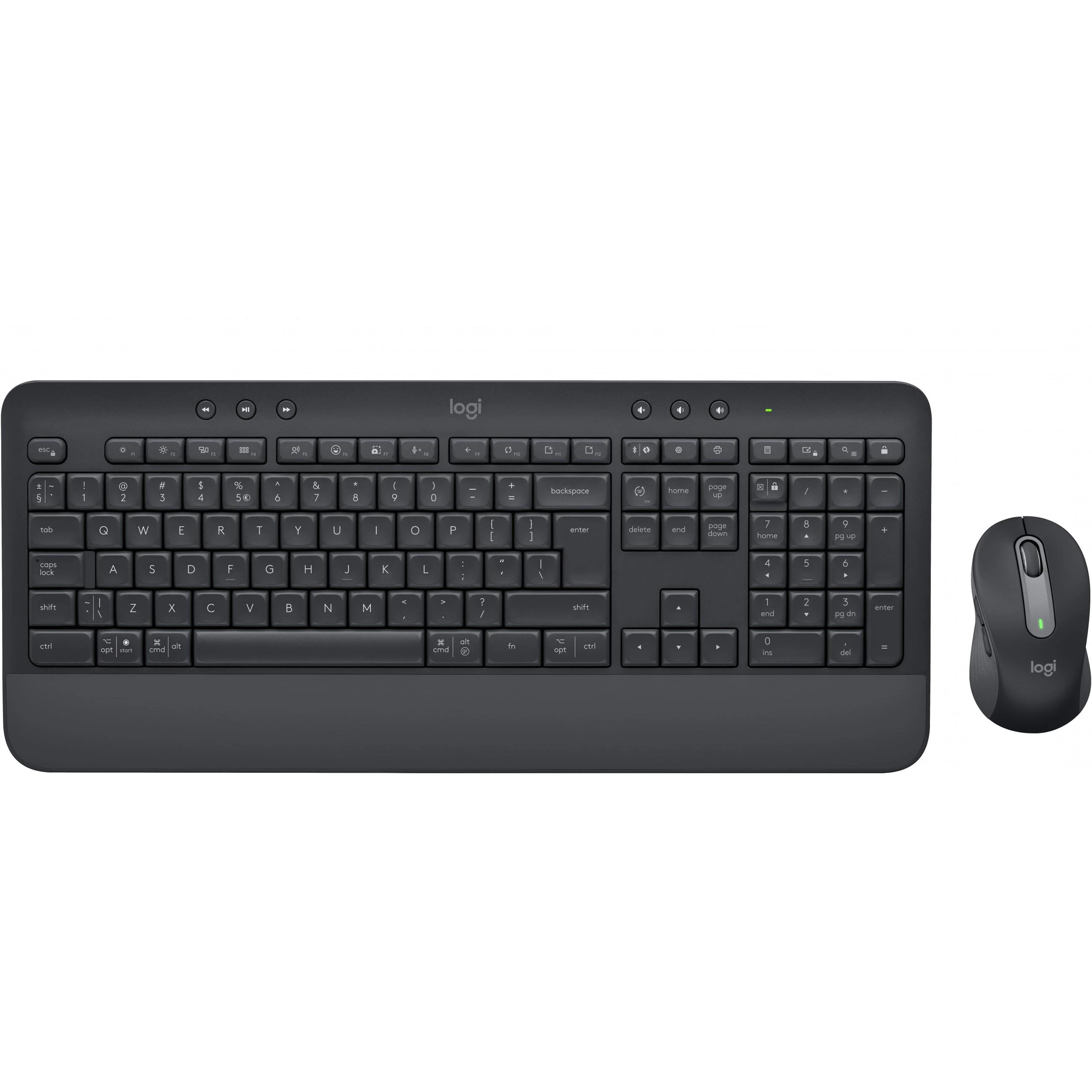 Klaviatūra „Logitech“ klaviatūros ir pelės rinkinys MK650 - grafito spalvos