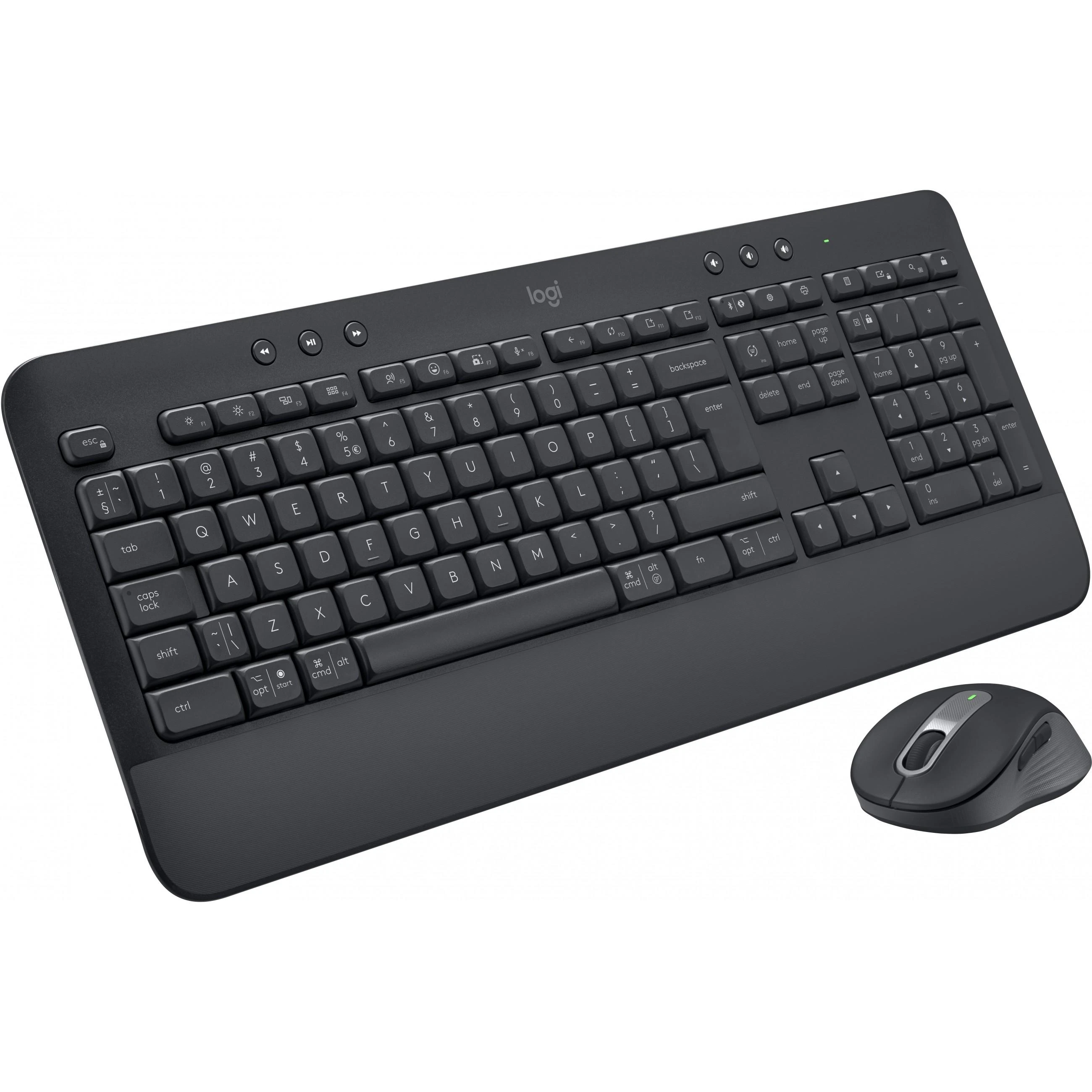 Klaviatūra „Logitech“ klaviatūros ir pelės rinkinys MK650 - grafito spalvos