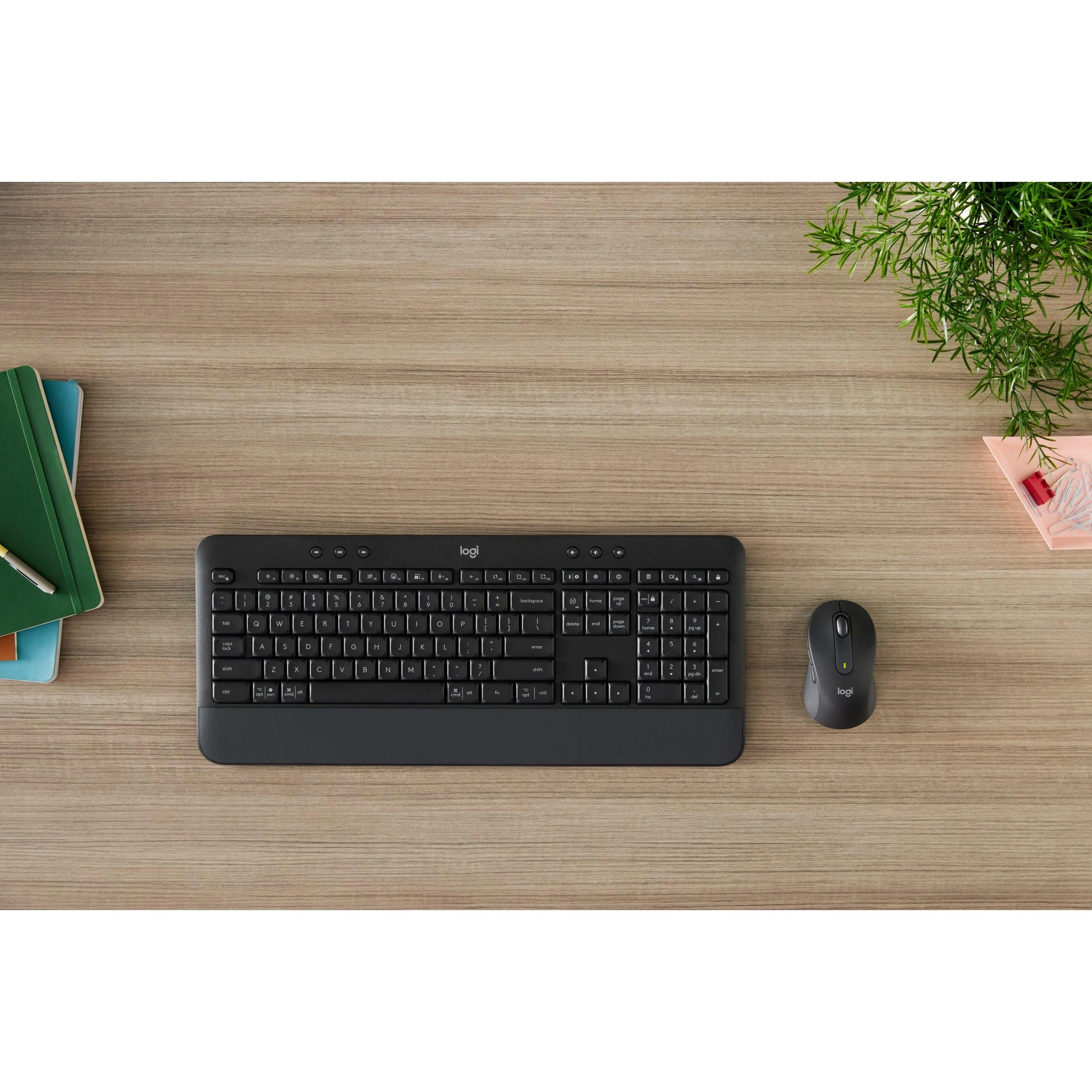 Klaviatūra „Logitech“ klaviatūros ir pelės rinkinys MK650 - grafito spalvos