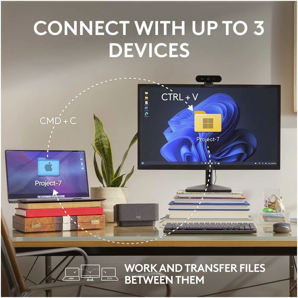 Belaidė pelė Logitech MX Anywhere 3S, grafito spalvos