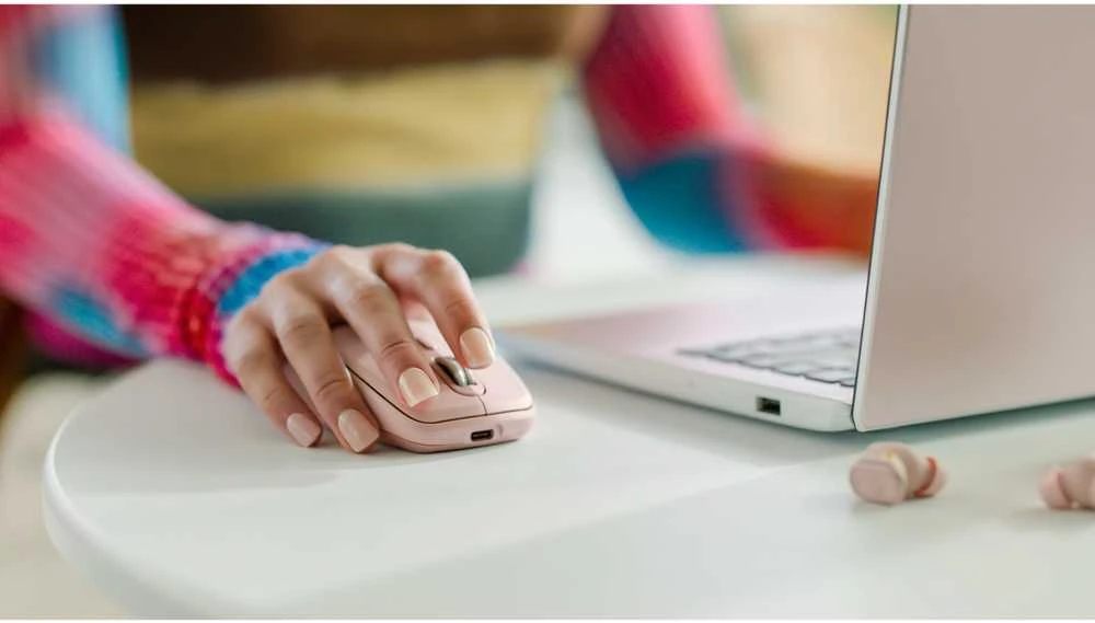 Belaidė pelė Logitech MX Anywhere 3S, rožinės spalvos