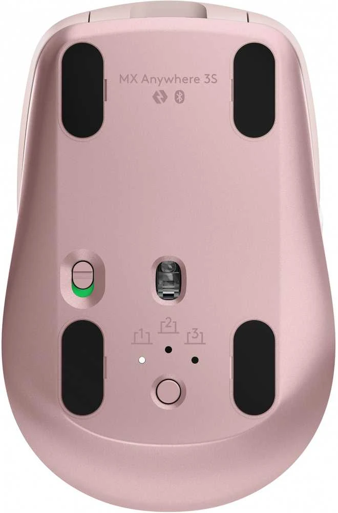 Belaidė pelė Logitech MX Anywhere 3S, rožinės spalvos