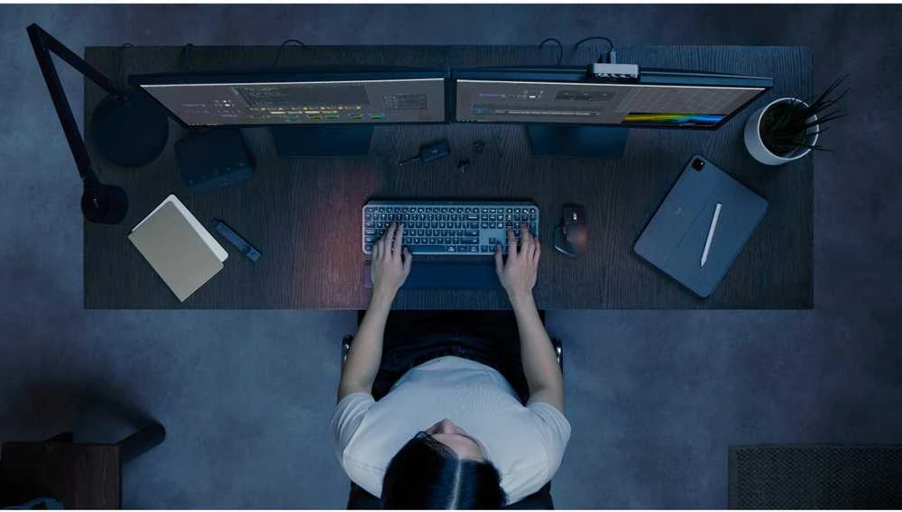 Įvesties prietaisas - Logitech MX Keys S Combo klaviatūra ir pelė belaidžiu režimu