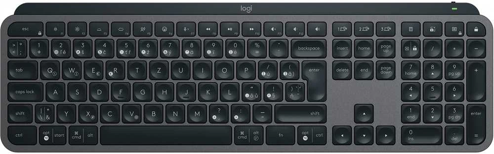 Belaidė klaviatūra Logitech MX Keys S, Išdėstymas: Čekų k. (Qwertz)