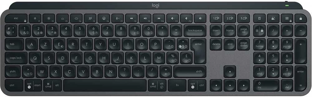 Belaidė klaviatūra Logitech MX Keys S, Išdėstymas: Belgų k. (Azerty)