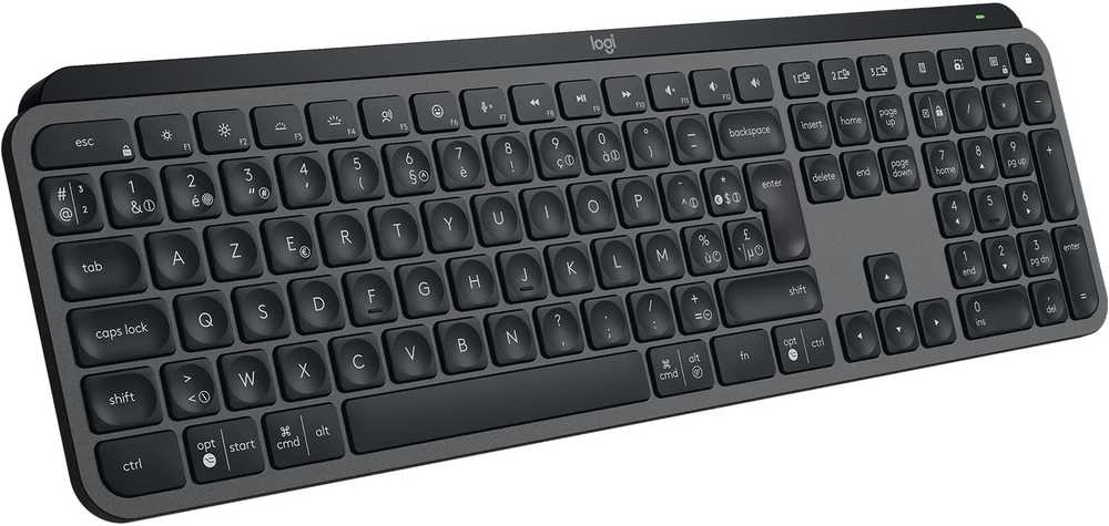 Belaidė klaviatūra Logitech MX Keys S, Išdėstymas: Belgų k. (Azerty)