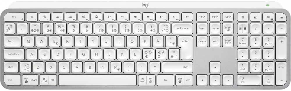 Klaviatūra Logitech MX KEYS S - PALE Pilkas PAN - BT - - N/A - NORDIC-613