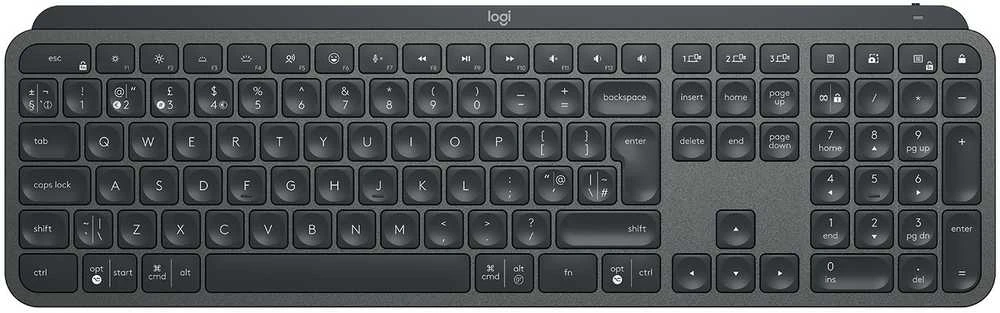 Klaviatūra Logitech MX KEYS verslui - - GRAPHITE - UK - INTNL