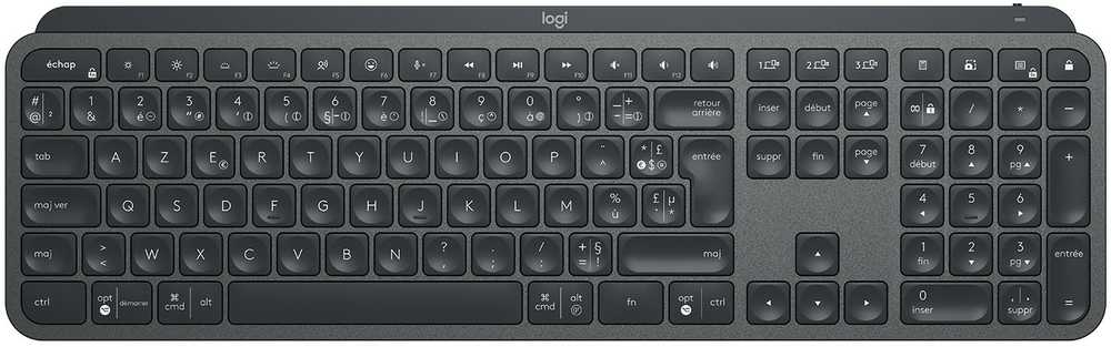 Klaviatūra Logitech MX KEYS- GRAPHITE/FRA - CENTRAL
