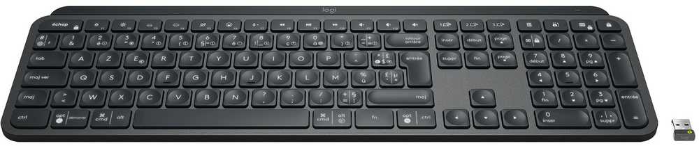 Klaviatūra Logitech MX KEYS- GRAPHITE/FRA - CENTRAL
